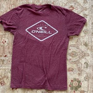 Mens Small O’Neill wine distressed T-shirt